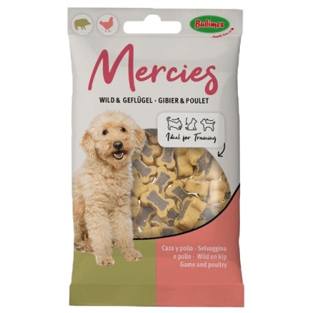 MERCIES BUBIMEX | SNACK SEMI-HÚMIDO DE CAÇA E AVES - 100G