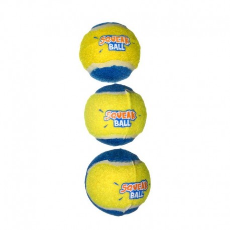 AQUA TOY SQUEAK BUBIMEX | BOLA DE TÊNIS - 4CM / 3UN