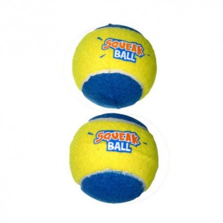 AQUA TOY SQUEAK BUBIMEX | BOLA DE TÊNIS - 8CM / 2UN