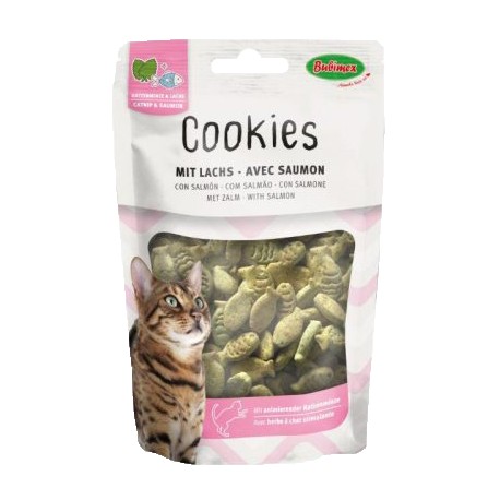 COOKIES BUBIMEX | BISCOITOS COM SALMÃO & CATNIP - 50G