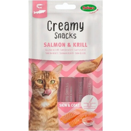 CREAMY BUBIMEX | SNACK CREMOSO COM SALMÃO & KRILL - 60G (4x15G)