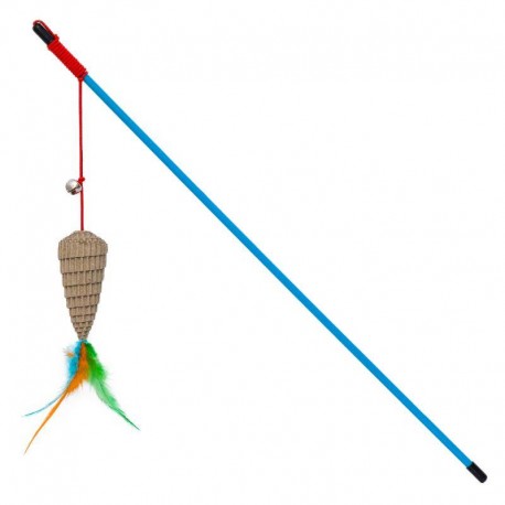 BRINQUEDO BUBIMEX | CANA COM PAPEL CANELADO AZUL - 46CM