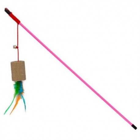 BRINQUEDO BUBIMEX | CANA COM PAPEL CANELADO ROSA - 46CM