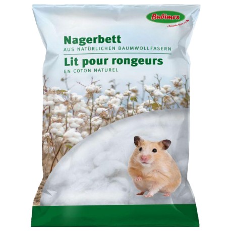 CAMA NATURAL BUBIMEX | DE ALGODÃO NATURAL PARA ROEDORES - 50G