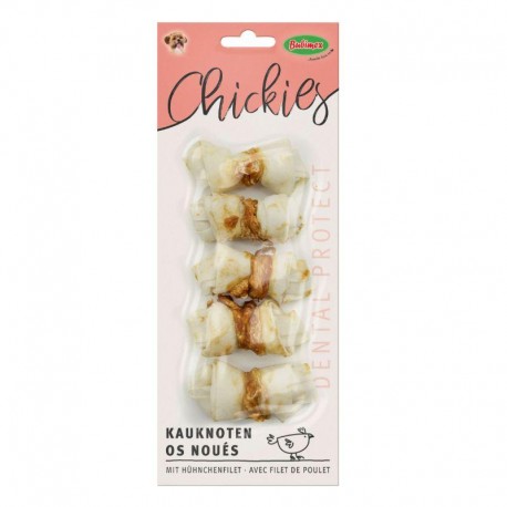 CHICKIES BUBIMEX | OSSO BRANCO COM NÓS DE FRANGO - 50G / 5UN