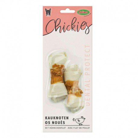 CHICKIES BUBIMEX | OSSO BRANCO COM NÓS DE FRANGO - 65G / 2UN
