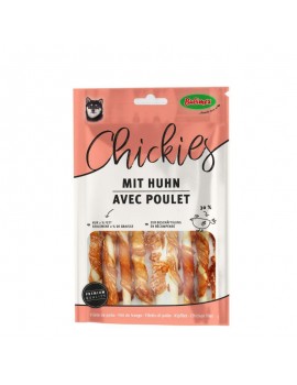 CHICKIES BUBIMEX | ROLINHOS PARA ROER COM FRANGO 12CM - 120G / 15UN