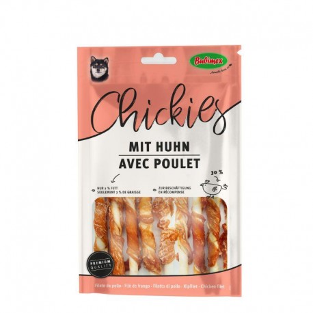 CHICKIES BUBIMEX | ROLINHOS PARA ROER COM FRANGO 12CM - 120G / 15UN