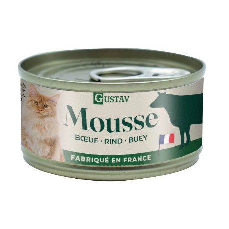 GUSTAV MOUSSE BUBIMEX | DE VACA PARA GATO - 85G
