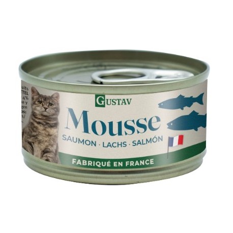GUSTAV MOUSSE BUBIMEX | DE SALMÃO PARA GATO - 85G