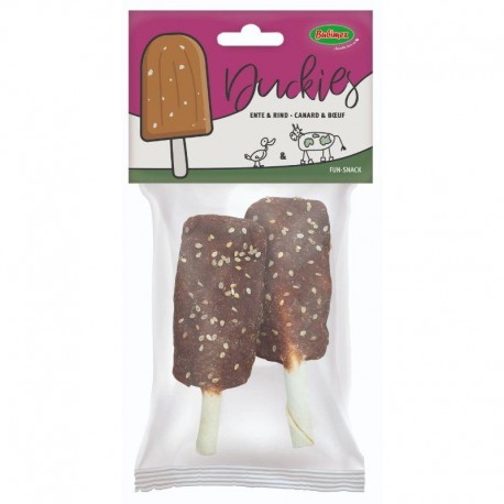 DUCKIES BUBIMEX | ROLOS MASTIGÁVEIS COM PATO E CARNE DE VACA - 80GR / 2UN