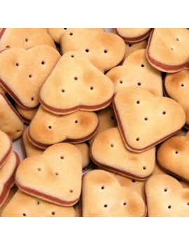 BOLACHAS BUBIMEX | CORAÇÕES RECHEADOS - SACO / 2KG