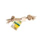 NATURE LABEL BUBIMEX | BRINQUEDO CORDA COM OSSOS - S / 22-25 CM