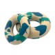 BRINQUEDO DE BORRACHA BUBIMEX | ANEL BAGEL AZUL - 9,5CM