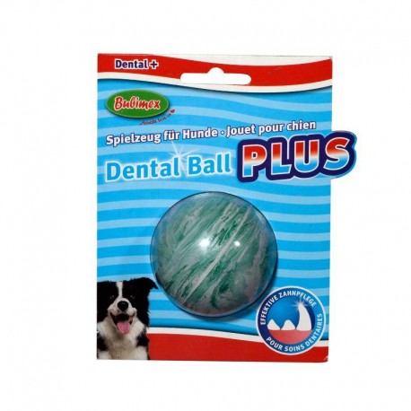 DENTAL PLUS BUBIMEX | BRINQUEDO BOLA DE BORRACHA NATURAL - Ø6,5CM