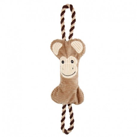BRINQUEDO 2-EM-1 BUBIMEX | MACACO COM CORDA - 40x13CM