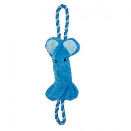 BRINQUEDO 2-EM-1 BUBIMEX | ELEFANTE COM CORDA - 40x13CM