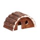 CASA DE MADEIRA BUBIMEX | SEMI-CIRCULAR PARA ROEDORES - 19x12x10CM