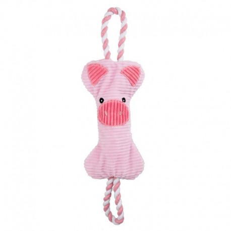 BRINQUEDO 2-EM-1 BUBIMEX | ELEFANTE COM CORDA - 40x13CM