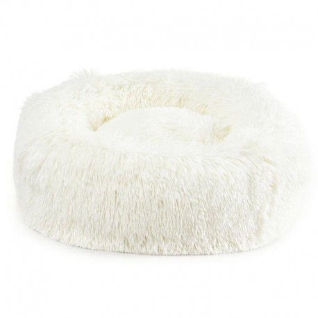 CAMA PELUCH BUBIMEX | REDONDA PELO COMPRIDO - CREME / Ø50CM