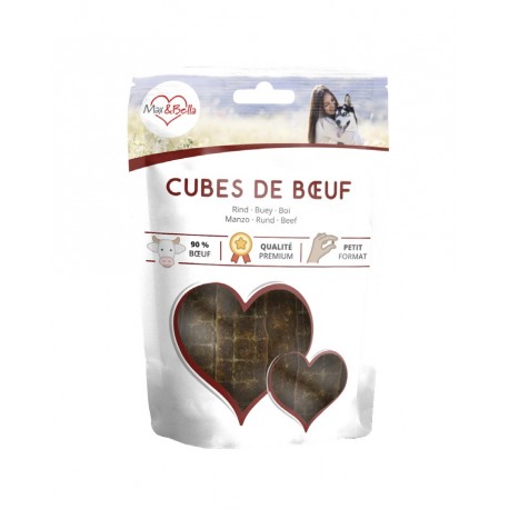 CUBOS DE CARNE DE BOI MAX&BELLA | 80G