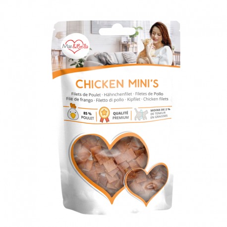 FILETES MINI MAX&BELLA | DE FRANGO - 50G