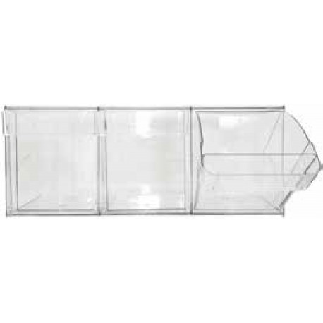 EXPOSITOR DE PLÁSTICO BUBIMEX | PARA ARTIGOS A GRANEL - 60x20x24CM