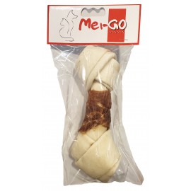 OSSO COURO MEI-GO | MASTIGÁVEIS ENROLADO COM FRANGO - 18CM - 12PCS/CAIXA