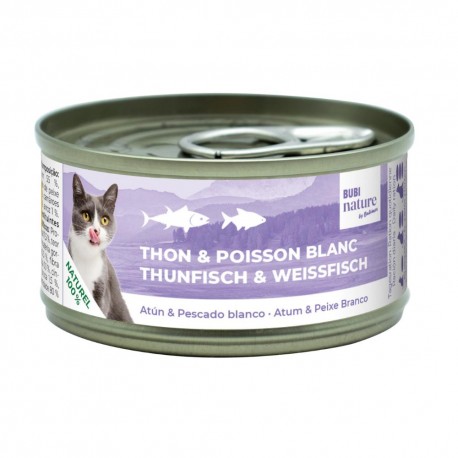 BUBINATURE BY BUBIMEX | ATUM & PEIXE BRANCO - 70GR (24 PCS/CAIXA)