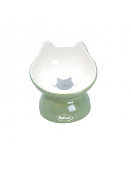 COMEDOURO INCLINADO BUBIMEX | CERÁMICA PARA GATO VERDE