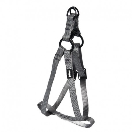 PEITORAL AJUSTÁVEL E REFLECTOR BUBIMEX | CINZA - 20MM x 50/65CM