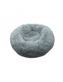 CAMA BUBIMEX | ALMOFADA REDONDA DE PELO - CINZENTO CLARO Ø75CM