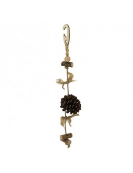 PINHAS COM GANCHO BUBIMEX | BRINQUEDO PARA ROEDORES - 25CM