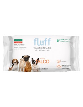 TOALHITAS HÚMIDAS FLUFF | TALCO - 40UN / 20 x 30CM