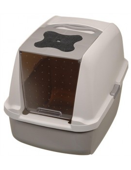 WC P/GATOS C/TAMPA, CINZA