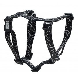 PEITORAL DUPLO AJUST OSSOS PRETO, M,40/59CMX52/70CMX19MM