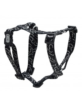 PEITORAL DUPLO AJUST OSSOS PRETO, M,40/59CMX52/70CMX19MM