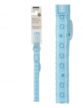 COLEIRA AV. DESIGN AZUL 25-41cm x 13mm