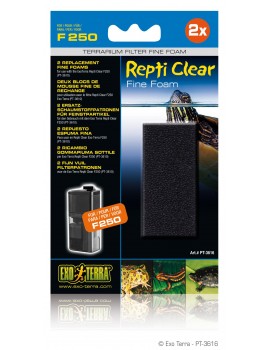 MASSA FILT. ESPONJA FINA  2 Unid. P/REPTI CLEAR F250