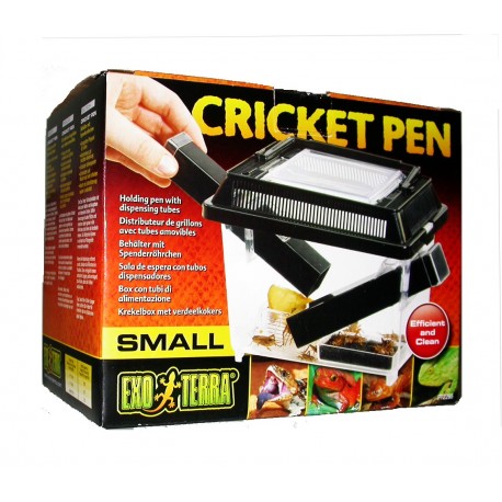 CRICKET PEN SMALL EXO TERRA | SALA DE ESPERA COM TUBOS DISPENSADORES - 18x14x11CM