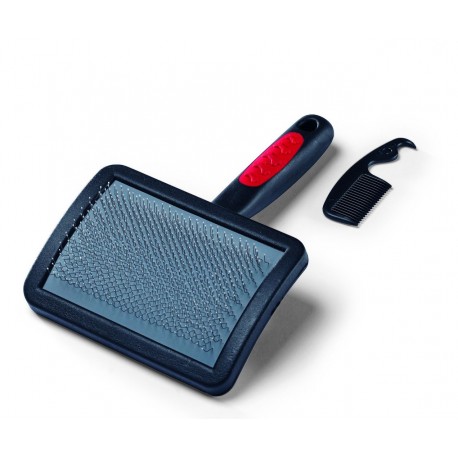 CARDADEIRA CURVADA C/PENTE EXTRA GRANDE P/CÃES E GATOS