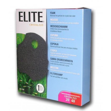 ESPONJAS ELITE CRYSTAL-FLO | CARGAS FILTRANTES PARA FILTROS 20 / 40 - 1UN
