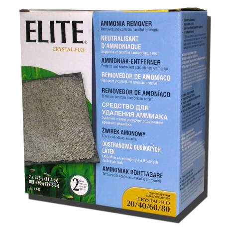 ANTI-AMONIA P/ELITE CRISTAL FLO 20/40/60/80, 2X325g
