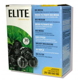 MEIO FILTRANTE BIOBOLAS ELITE CRYSTAL-FLO | PARA FILTROS 20 / 40 / 60 / 80 - 30UN