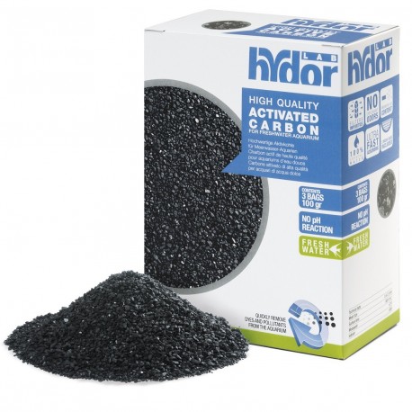 CARBONO ATIVADO ÁGUA DOCE HYDOR | MATÉRIA FILTRANTE - 3x100GR