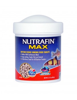 NUTRAFIN MAX BOTTOM FEEDER SINKING FOOD | TABLETES PARA PEIXES DE FUNDO - 60GR