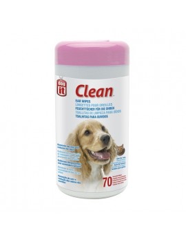 DOGIT CLEAN EAR WIPES | TOALHETES HÚMIDOS P/OUVIDOS - 70UN