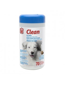 DOGIT CLEAN EYE WIPES | TOALHETES HÚMIDOS P/OLHOS - 70UN