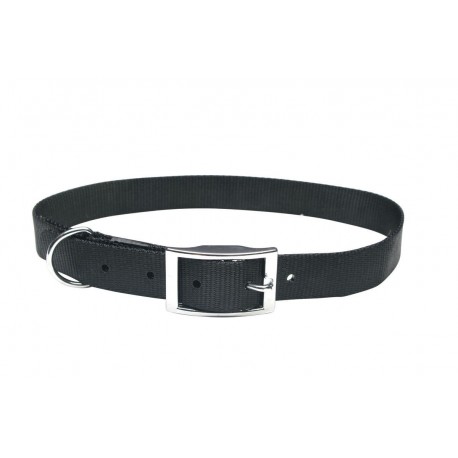COLEIRA NYLON DUPLA PRETO,25MMX56CM