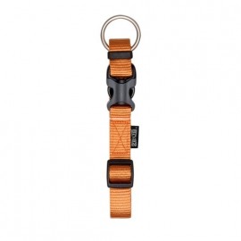 COLEIRA NYLON LISA ZUES | TANGERINA - S / 10MM x 22-30CM